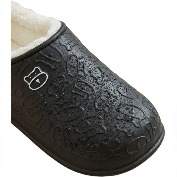 Men's Cozy Bear Embossed Clogs | Waterproof Warm Plush-Lined Winter - Picture 4 of 5